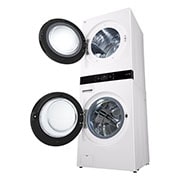 LG Single Unit Front Load 25/20kg LG WashTower™ with Centre Control™, White color, T_Drum Washer1, WT2520WRK, thumbnail 7